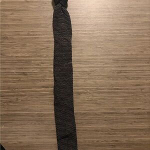 Ralph Lauren Purple Label Silk Black Knit Tie